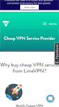 Mobile Screenshot of limevpn.com